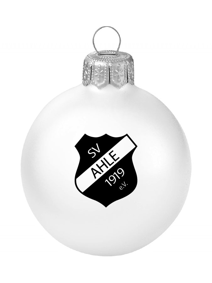 Weihnachtskugel Logo 8cm