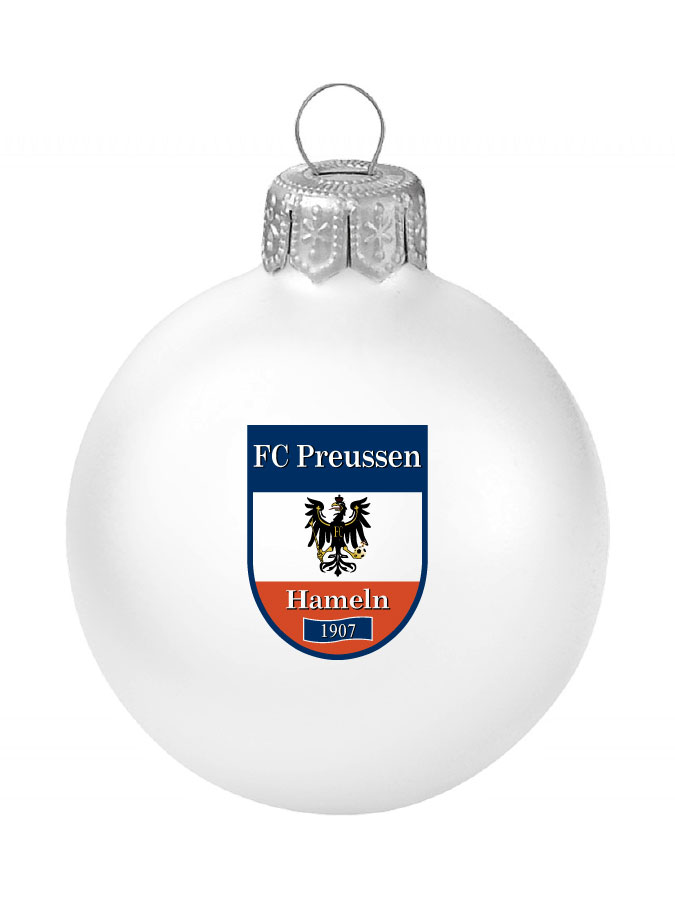 Weihnachtskugel Logo 8cm