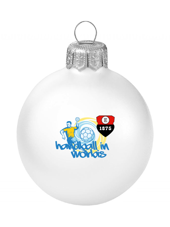 Weihnachtskugel Logo 8cm