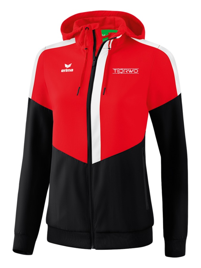 Erima Squad Tracktop Jacke mit Kapuze Damen