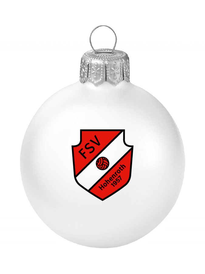 Weihnachtskugel Logo 8cm