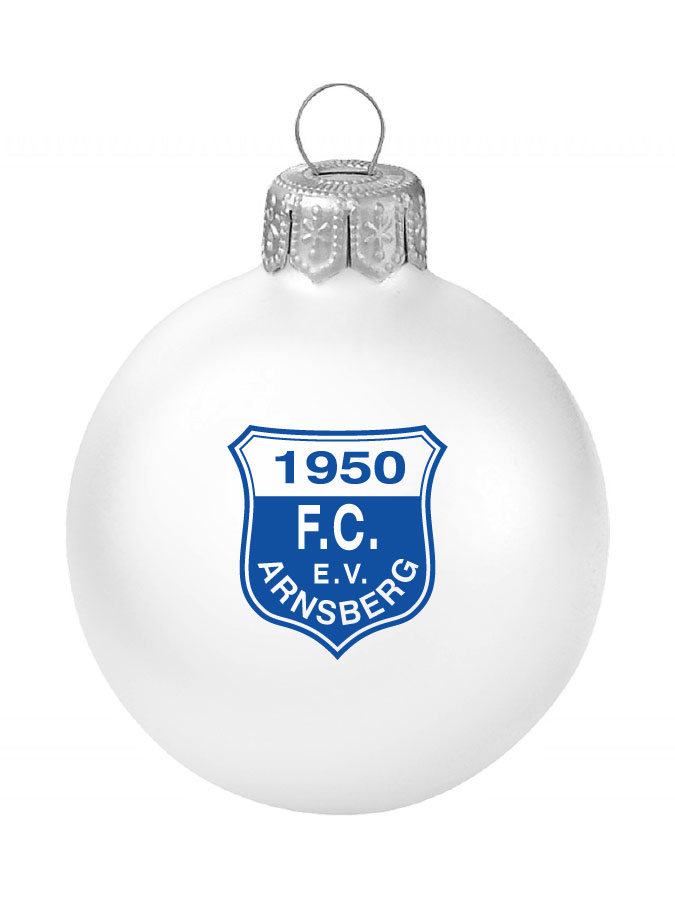 Weihnachtskugel Logo 8cm