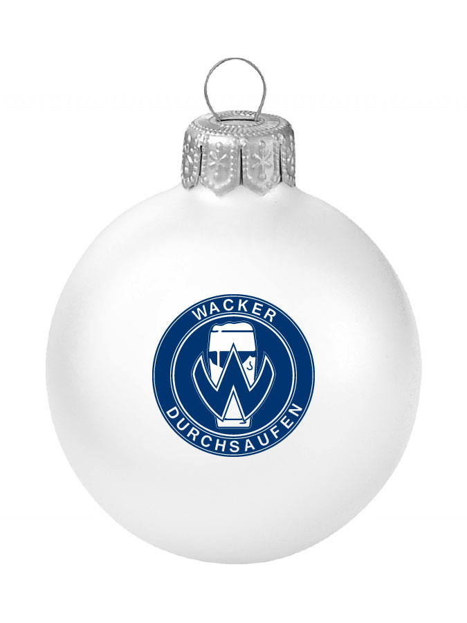 Weihnachtskugel Logo 8cm