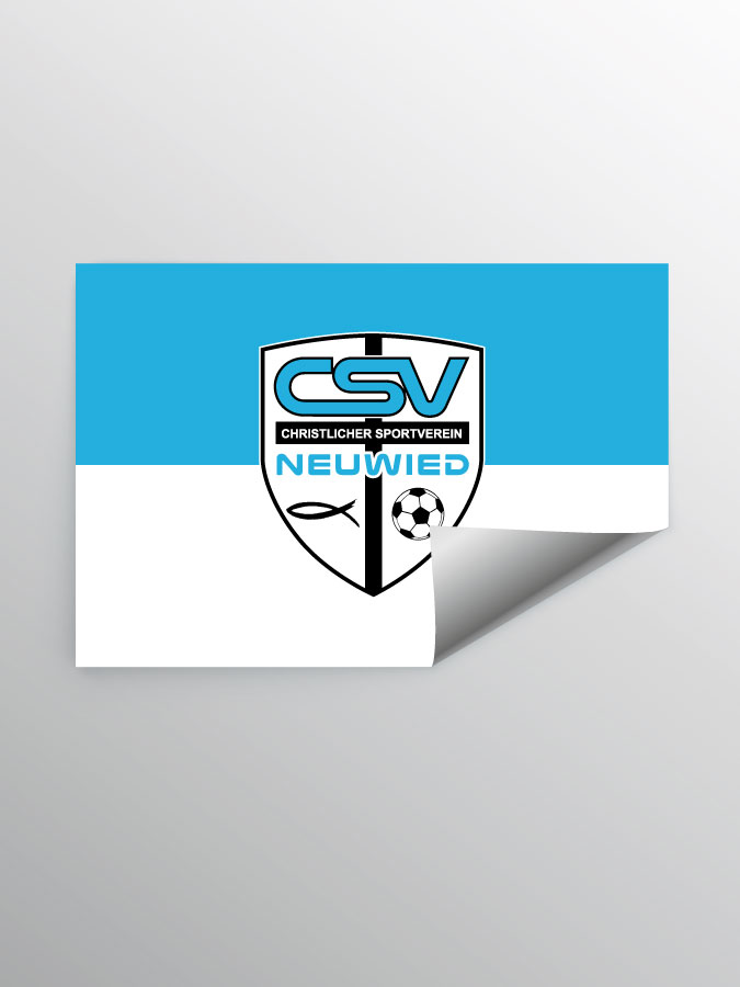 Aufkleber DIN A7 Logo