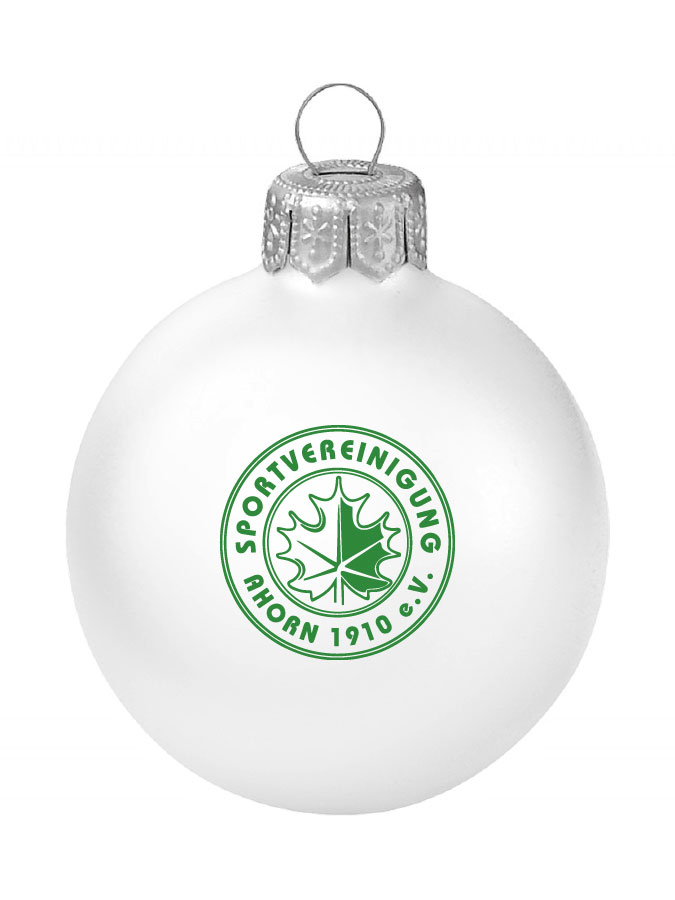 Weihnachtskugel Logo 8cm