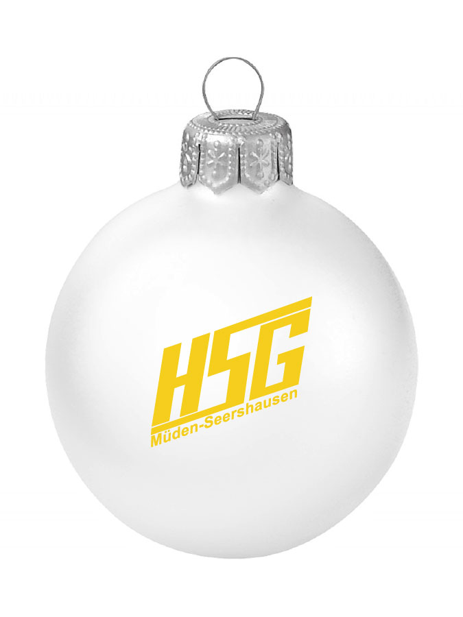 Weihnachtskugel Logo 8cm