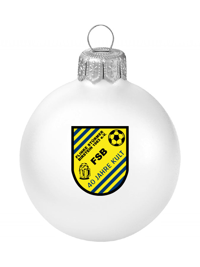 Weihnachtskugel Logo 8cm