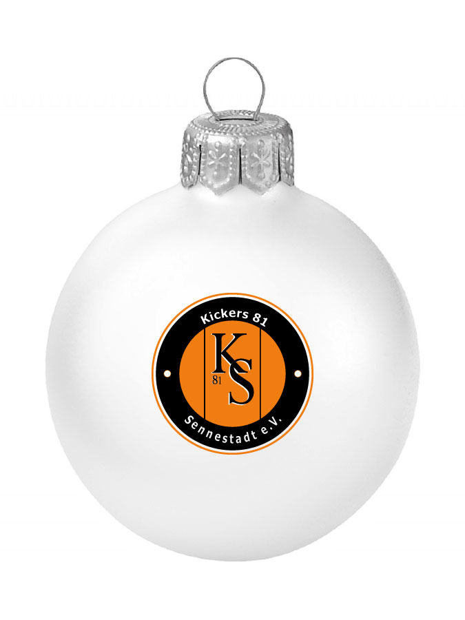Weihnachtskugel Logo 8cm