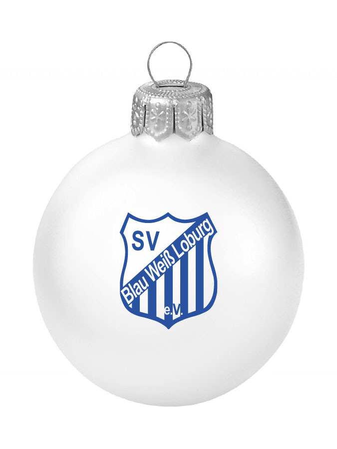 Weihnachtskugel Logo 8cm