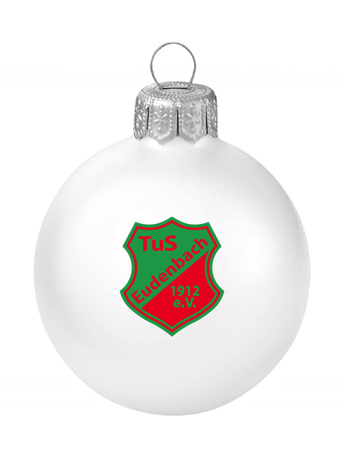 Weihnachtskugel Logo 8cm