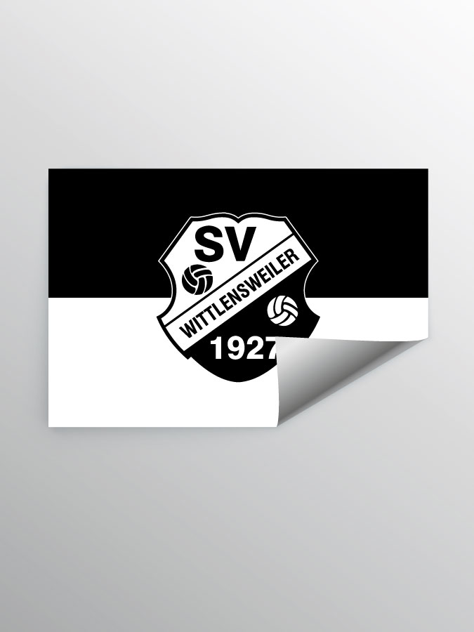 Aufkleber DIN A7 Logo