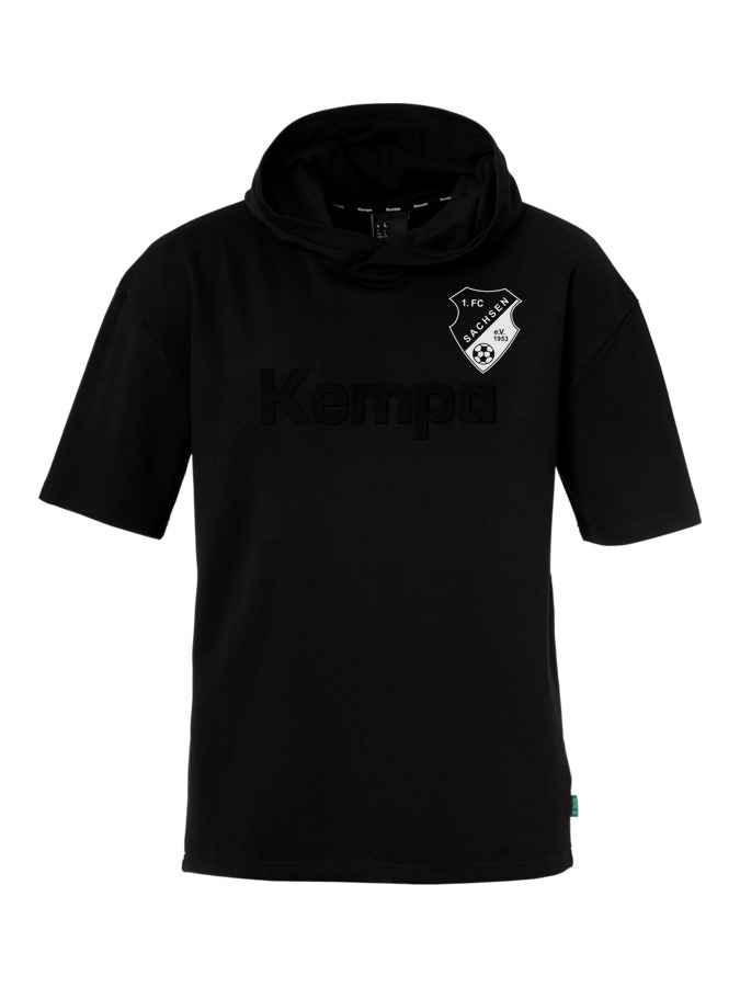 Kempa Kapuzen-T-Shirt Black & White