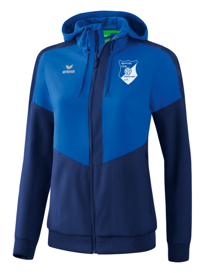 Erima Squad Tracktop Jacke mit Kapuze Damen