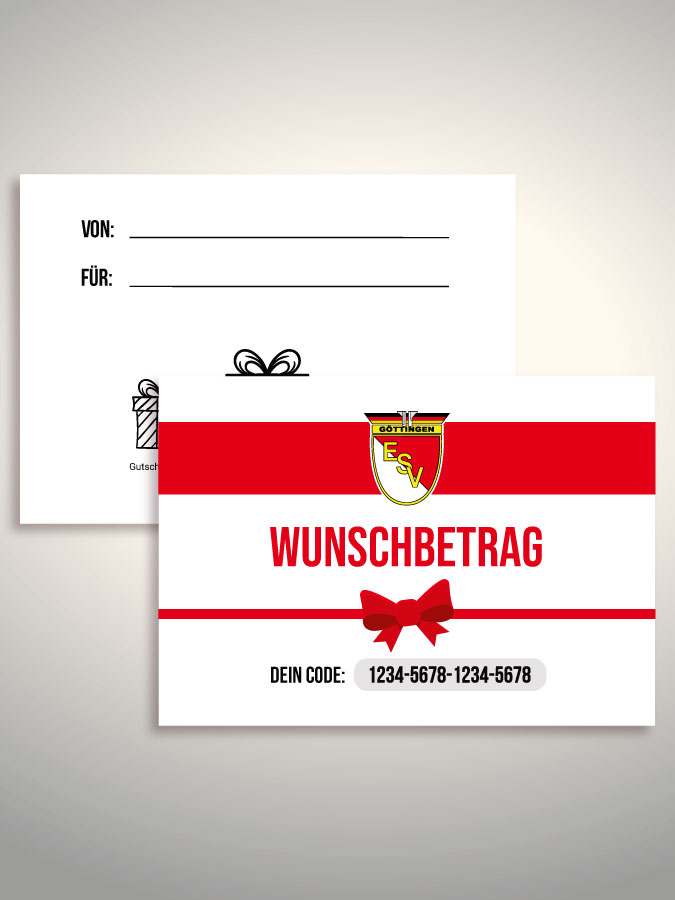 Geschenkgutschein per Versand (Weiß)
