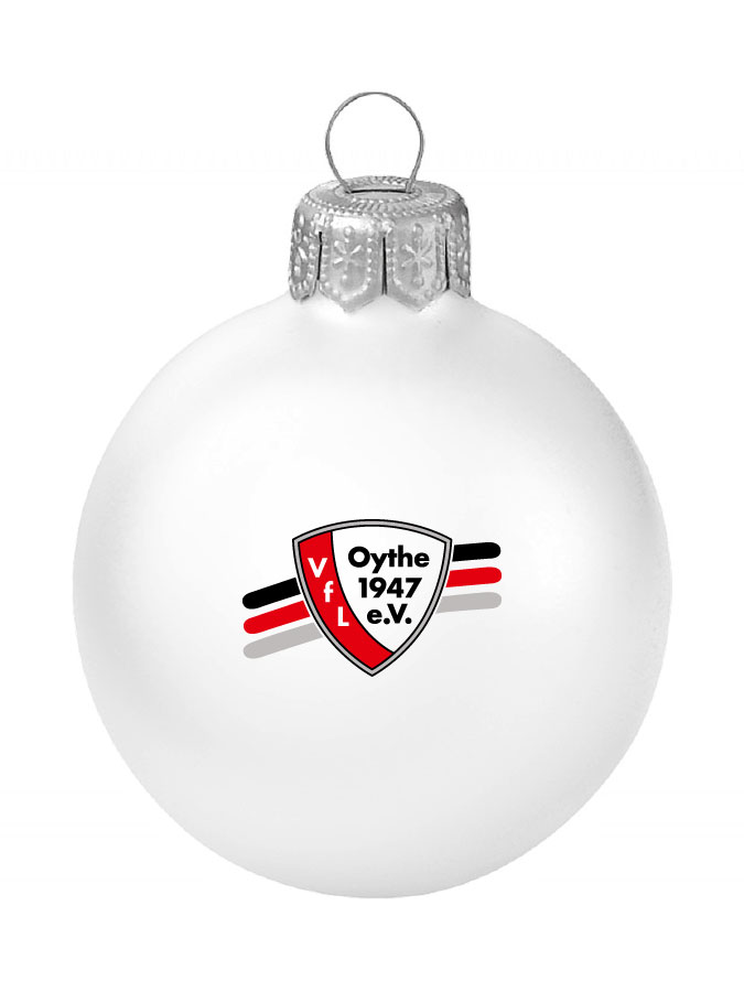 Weihnachtskugel Logo 8cm