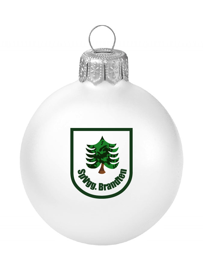 Weihnachtskugel Logo 8cm