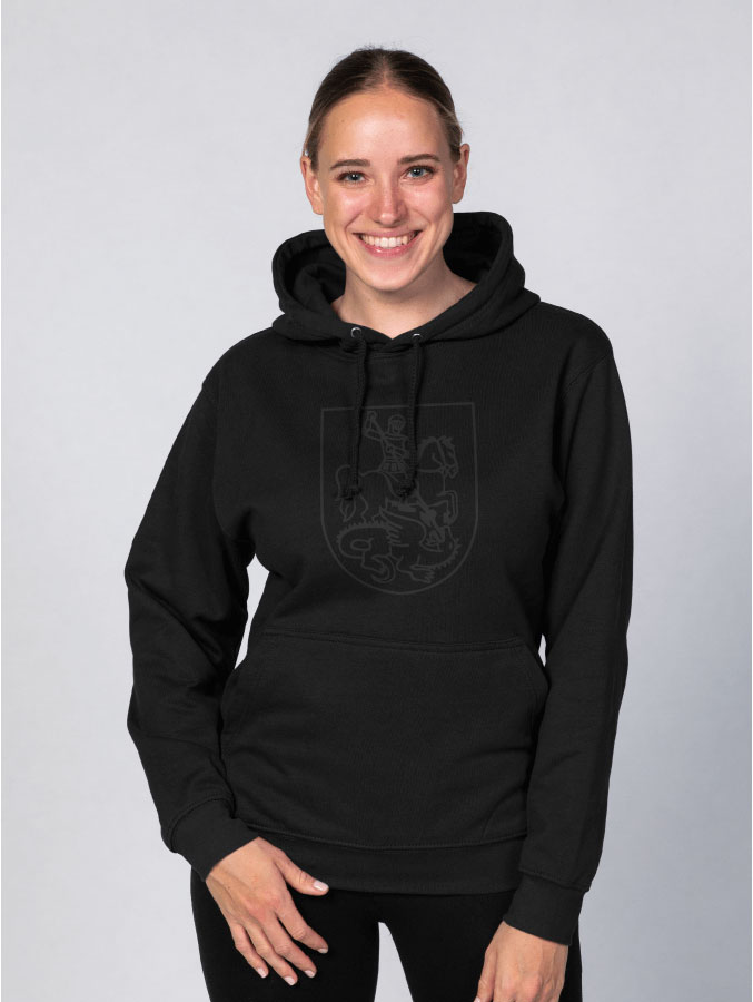 Hoodie All Black Damen