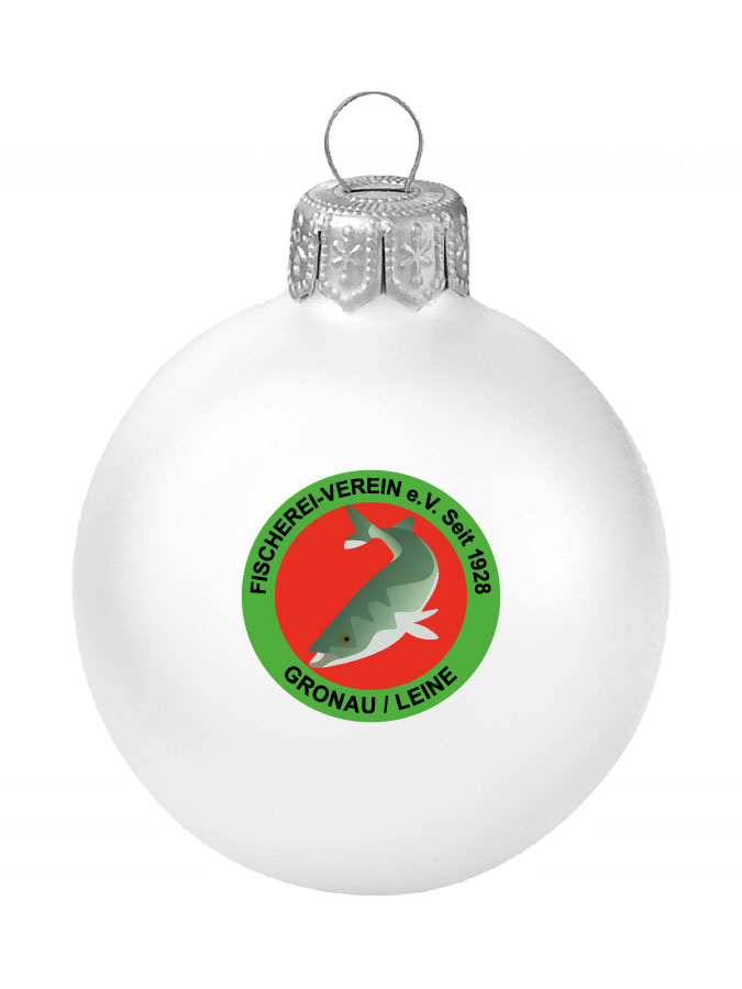 Weihnachtskugel Logo 8cm