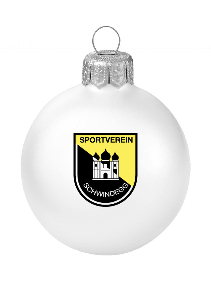 Weihnachtskugel Logo 8cm