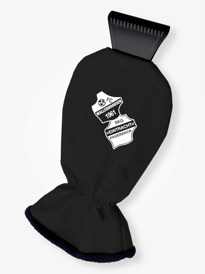 Eiskratzer mit Handschuh