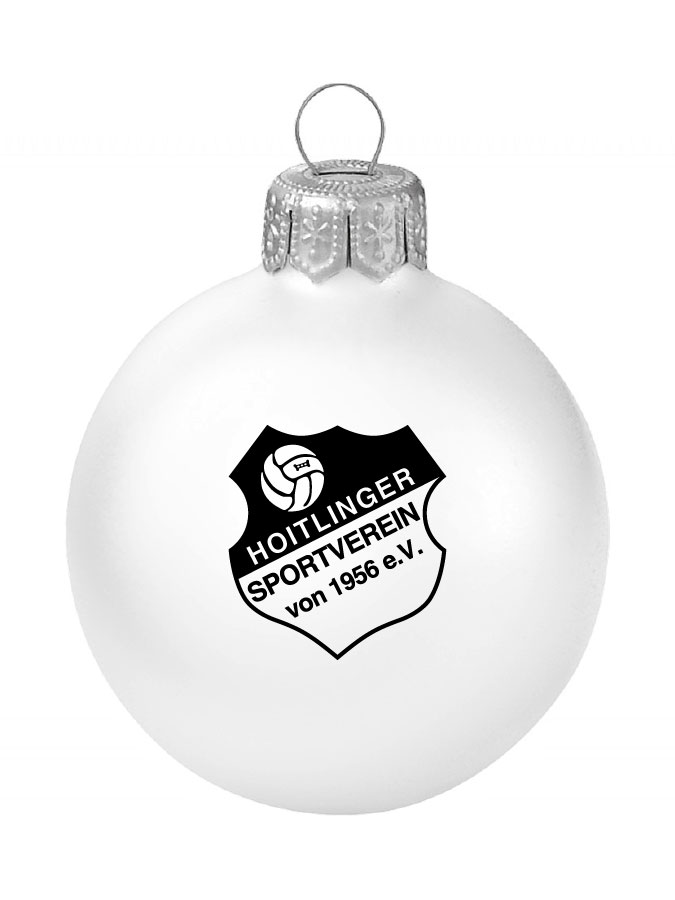 Weihnachtskugel Logo 8cm