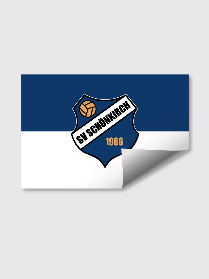 Aufkleber DIN A7 Logo