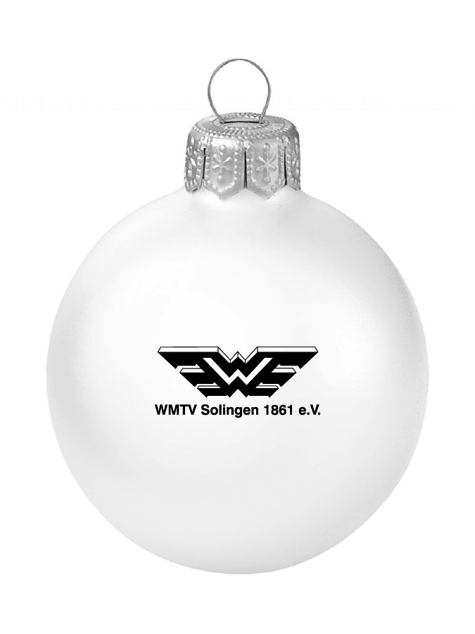 Weihnachtskugel Logo 8cm