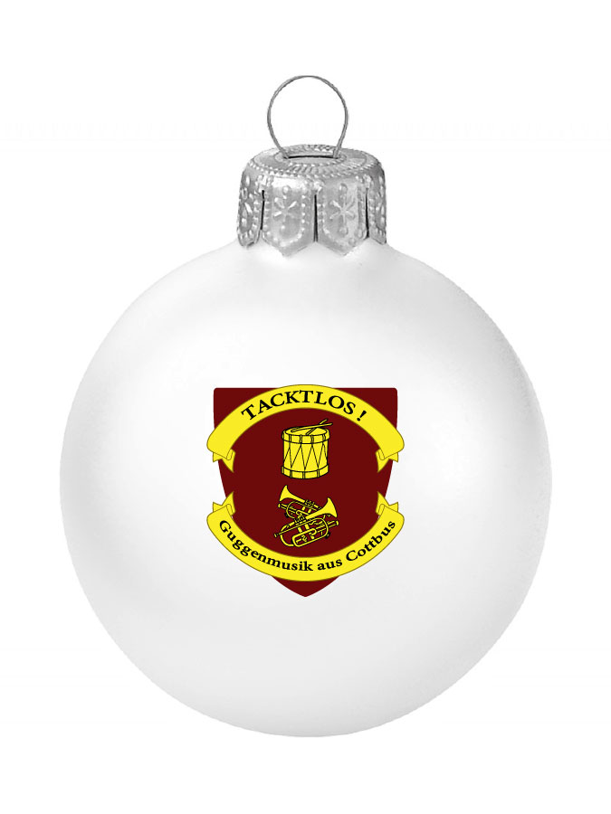 Weihnachtskugel Logo 8cm