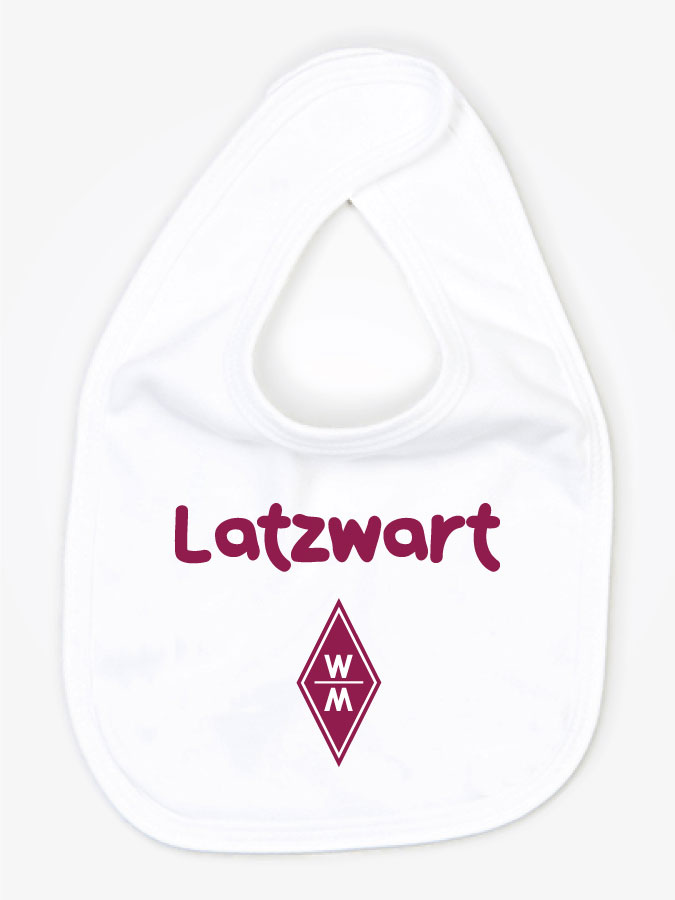 Babylätzchen Latzwart