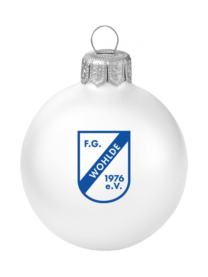 Weihnachtskugel Logo 8cm