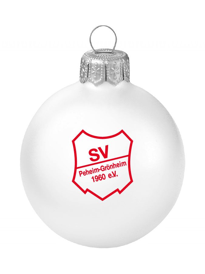 Weihnachtskugel Logo 8cm