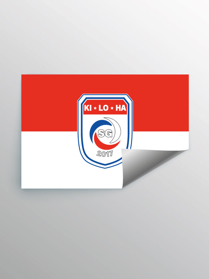 Aufkleber DIN A7 Logo