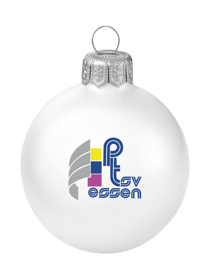 Weihnachtskugel Logo 8cm