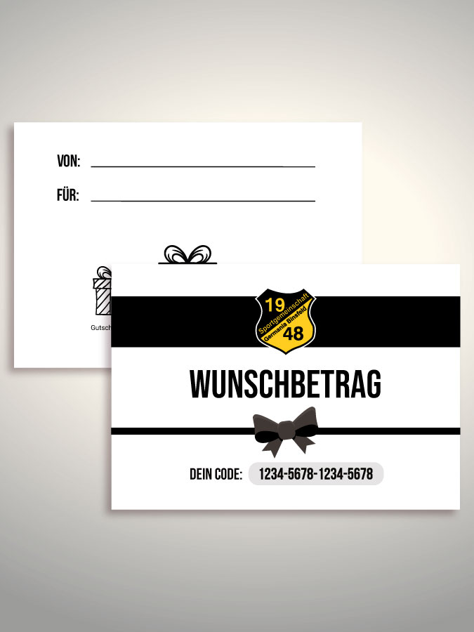Geschenkgutschein per Versand (Weiß)