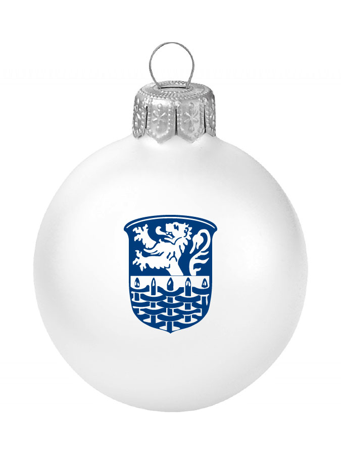 Weihnachtskugel Logo 8cm