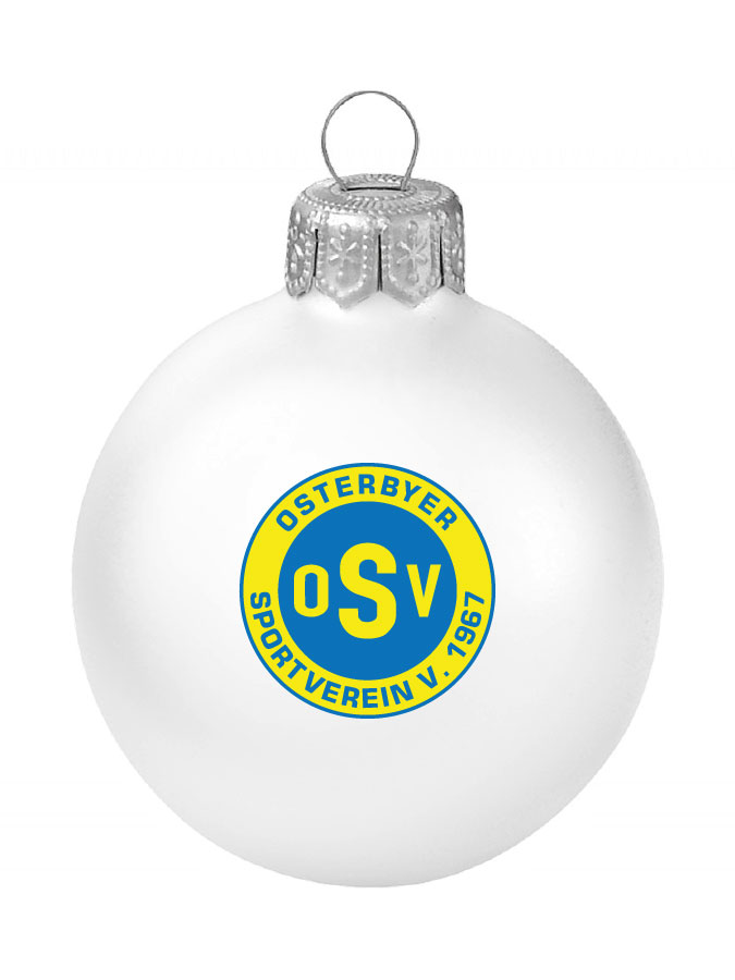 Weihnachtskugel Logo 8cm