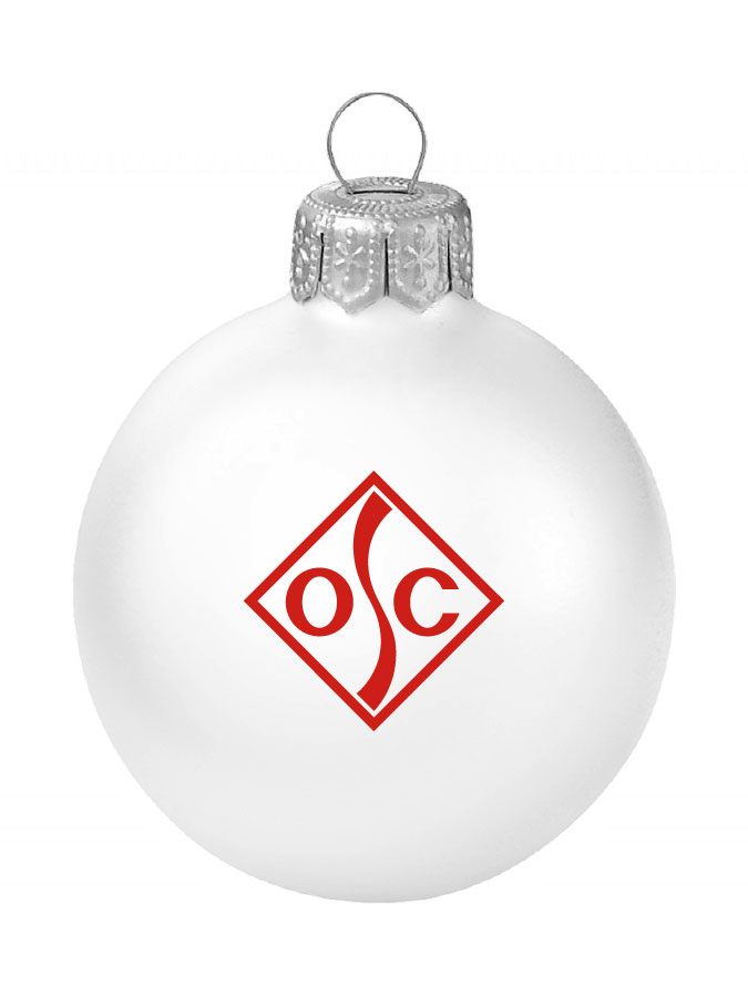 Weihnachtskugel Logo 8cm