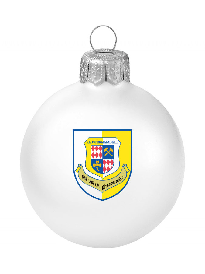Weihnachtskugel Logo 8cm