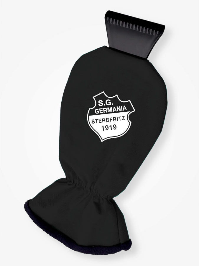 Eiskratzer mit Handschuh