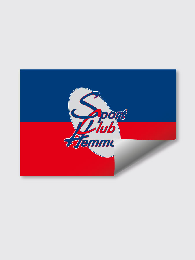 Aufkleber DIN A7 Logo