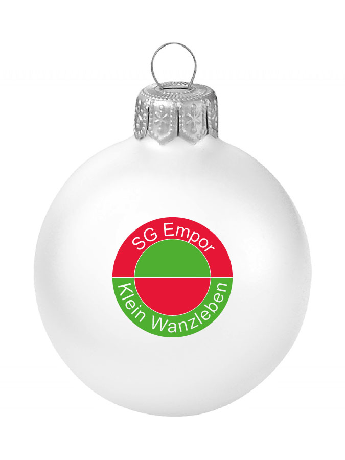 Weihnachtskugel Logo 8cm