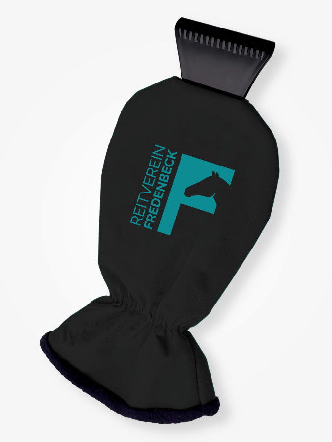 Eiskratzer mit Handschuh