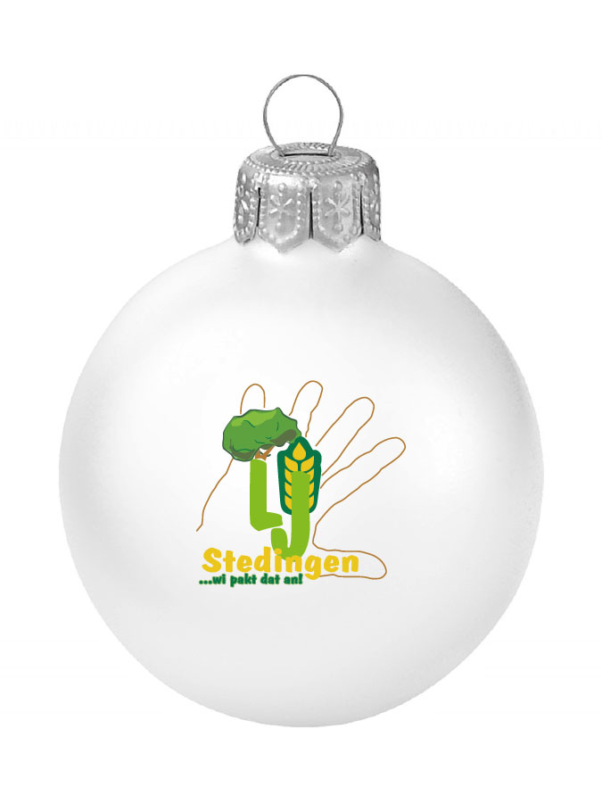 Weihnachtskugel Logo 8cm
