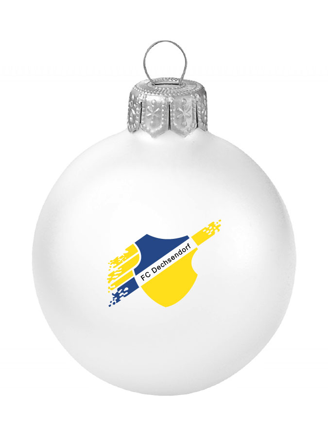 Weihnachtskugel Logo 8cm