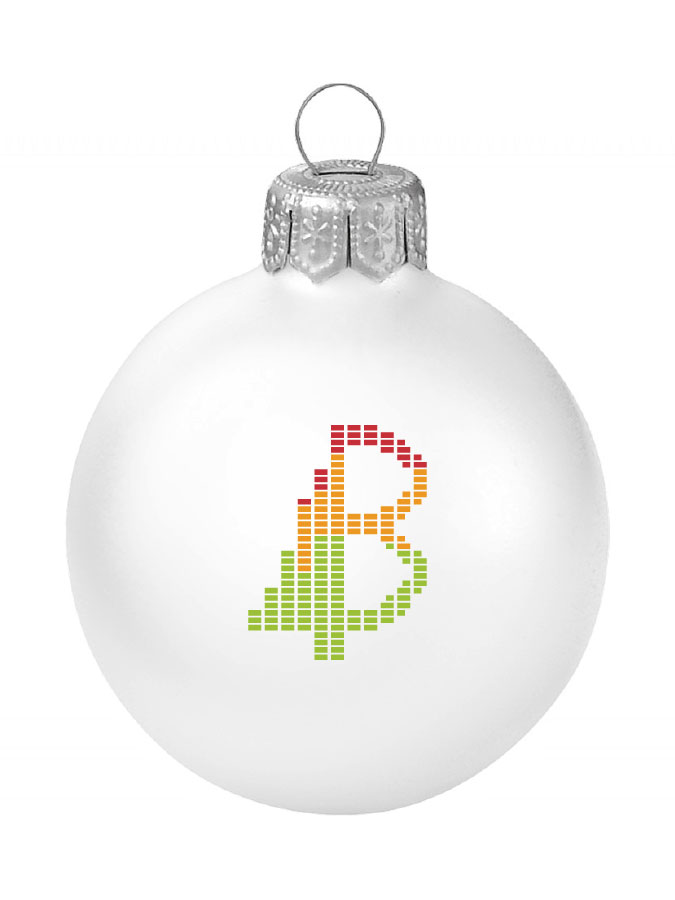 Weihnachtskugel Logo 8cm