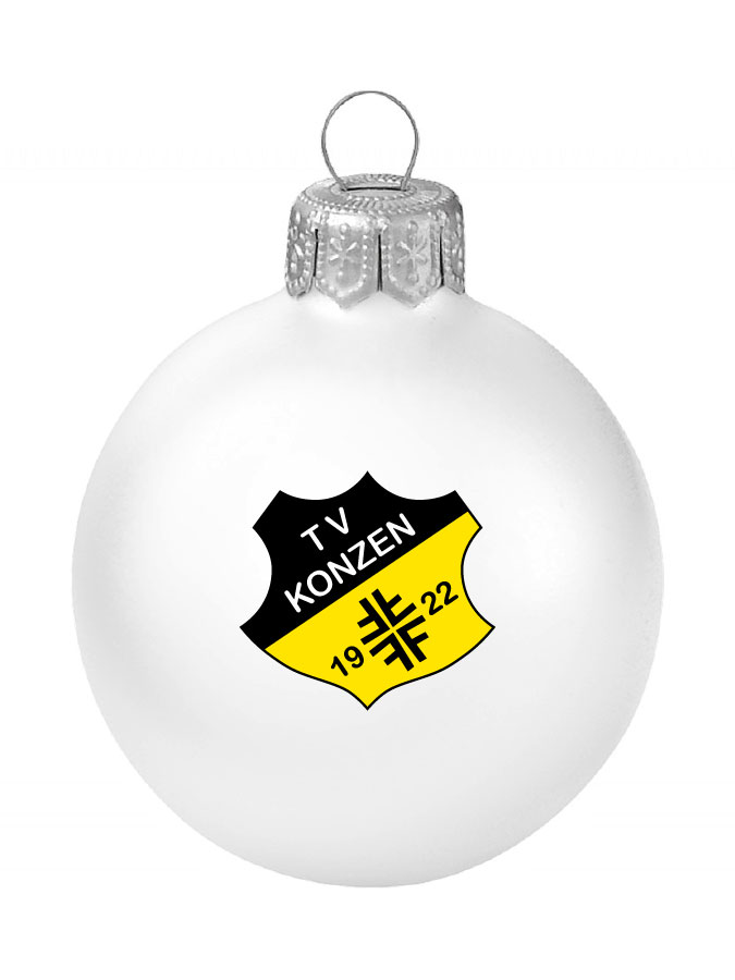 Weihnachtskugel Logo 8cm