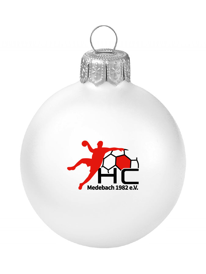 Weihnachtskugel Logo 8cm