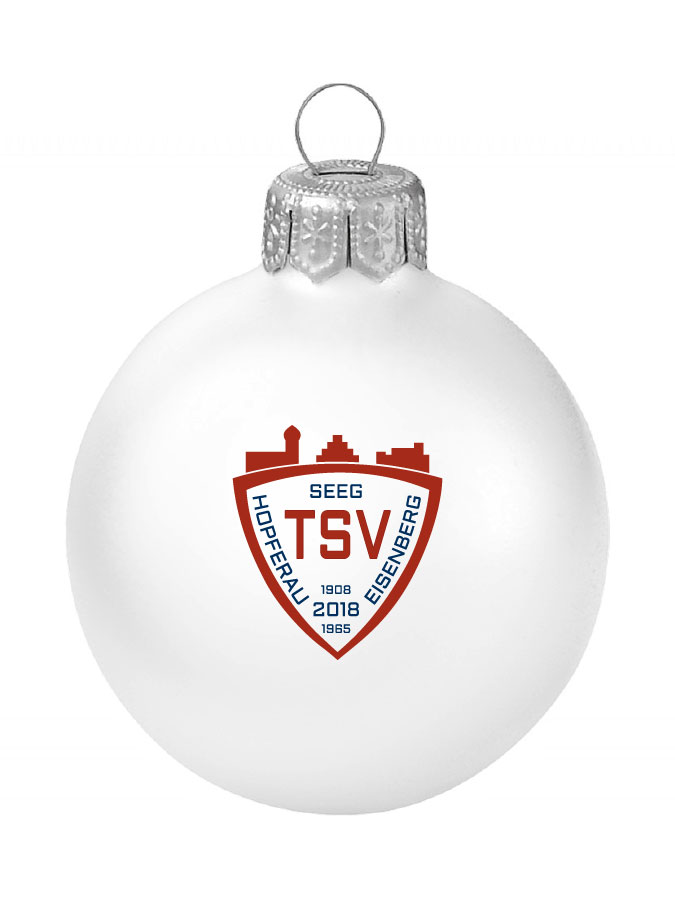 Weihnachtskugel Logo 8cm