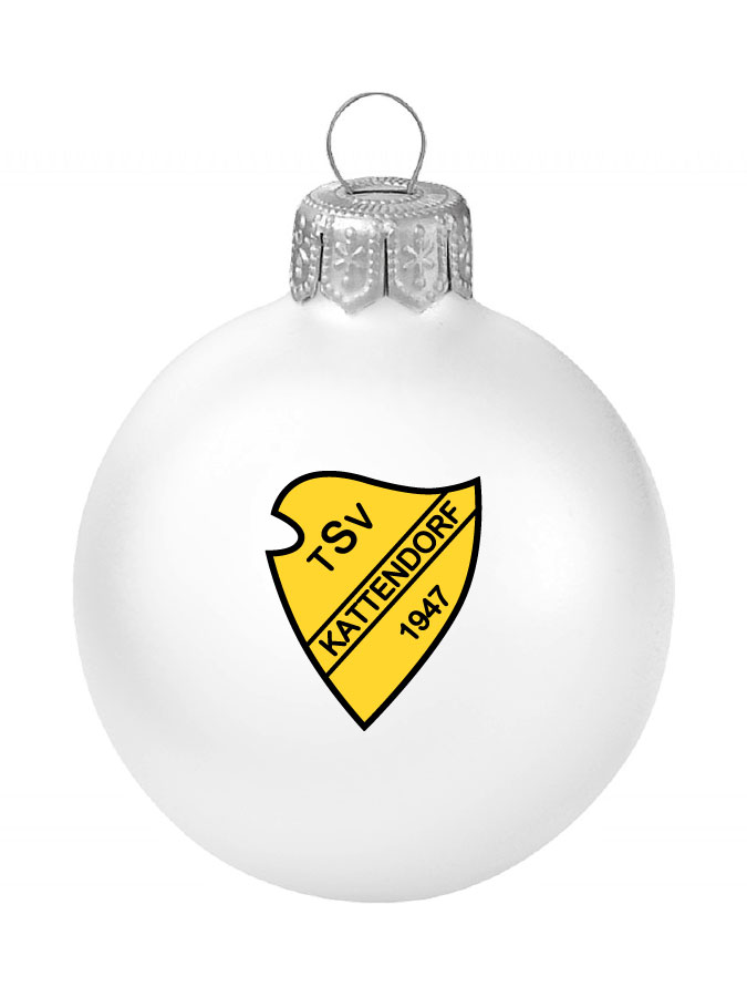 Weihnachtskugel Logo 8cm