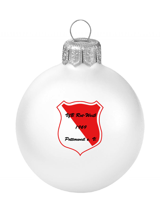Weihnachtskugel Logo 8cm